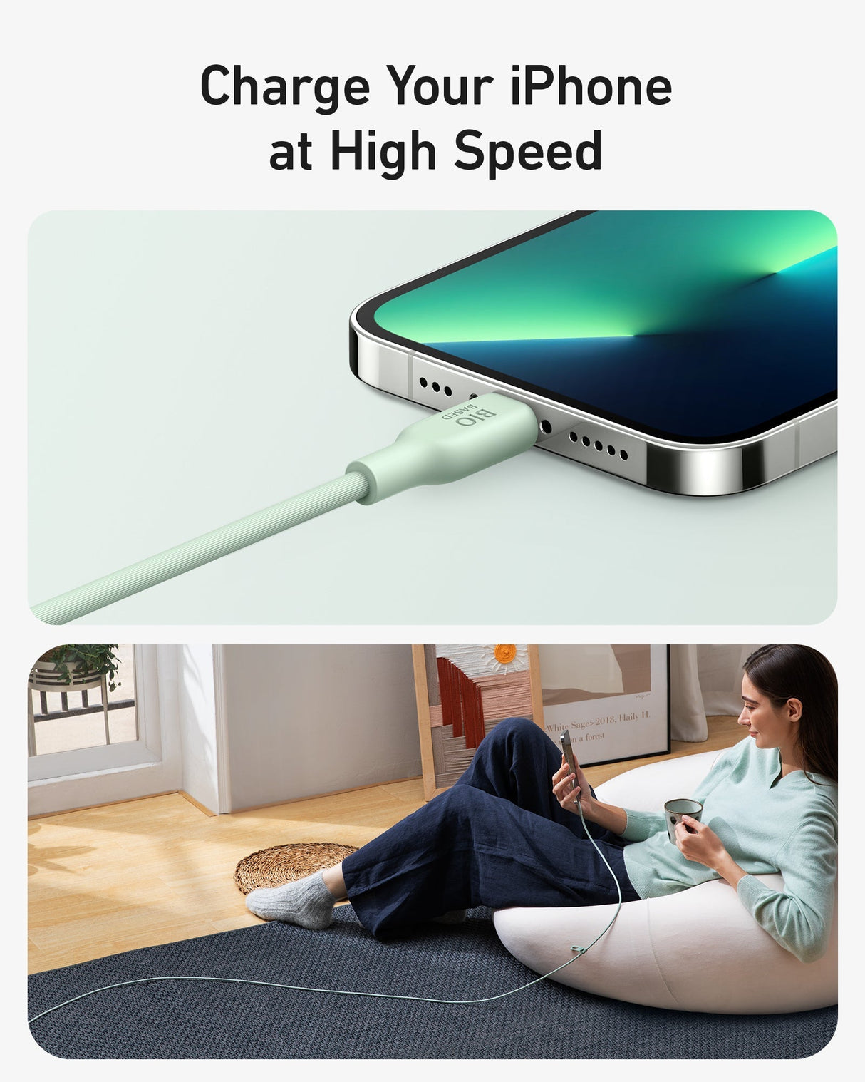 Anker 541 USB-C to Lightning Cable (Bio-Based)