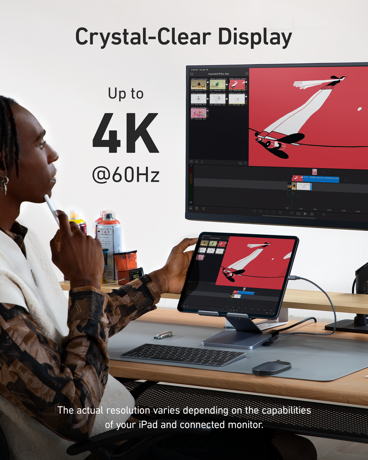 Anker 551 USB-C Hub (8-in-1, Tablet Stand)