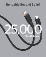 Anker 641 USB-C to Lightning Cable (Flow, 3 ft Silicone)