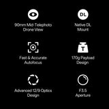 Viltrox AF 90mm F3.5 Full-Frame Lens DL Mount for DJI