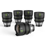 NiSi ATHENA PRIME Full Frame Cinema Lens Kit with 5 Lenses 14mm T2.4, 25mm T1.9, 35mm T1.9, 50mm T1.9, 85mm T1.9 + Hard Case 