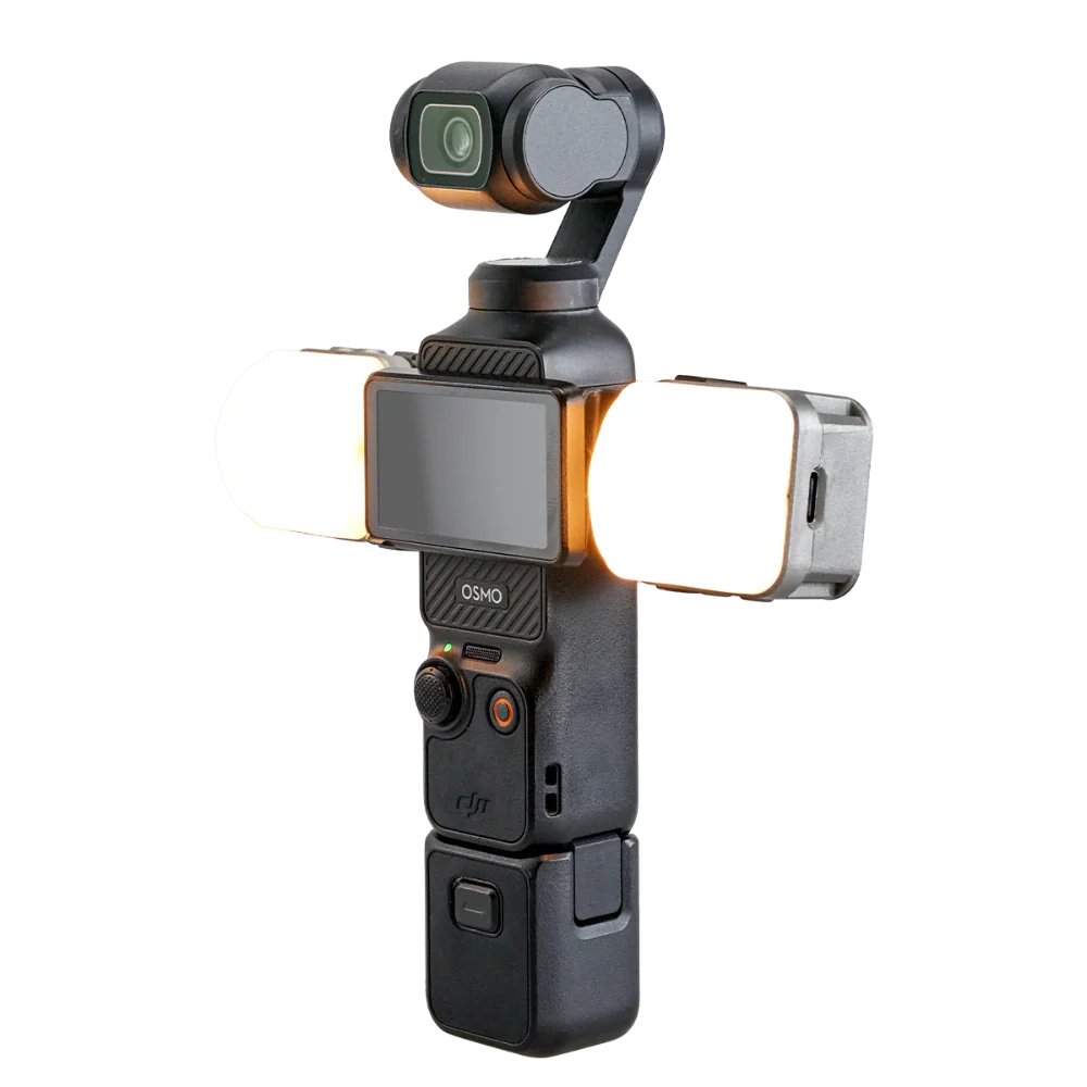 Harlowe Atom 2W Pocket LED Video Light – Camera Light for DJI Pocket 3, GoPro, Insta360 & Vlogging