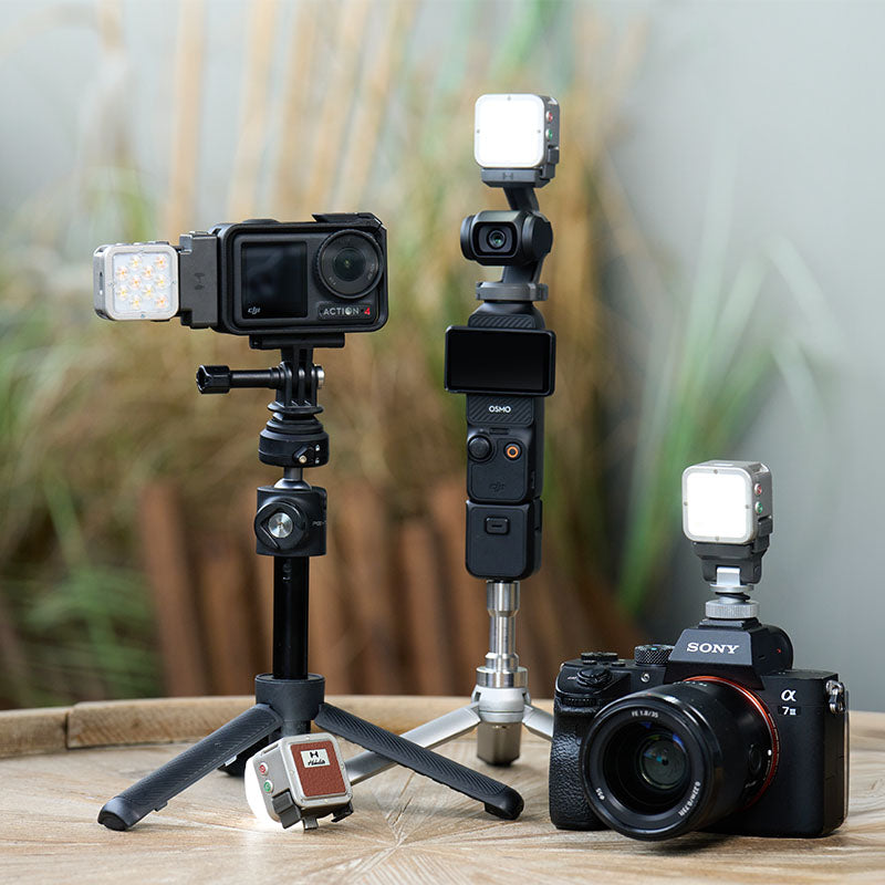 Harlowe Atom 2W Pocket LED Video Light – Camera Light for DJI Pocket 3, GoPro, Insta360 & Vlogging