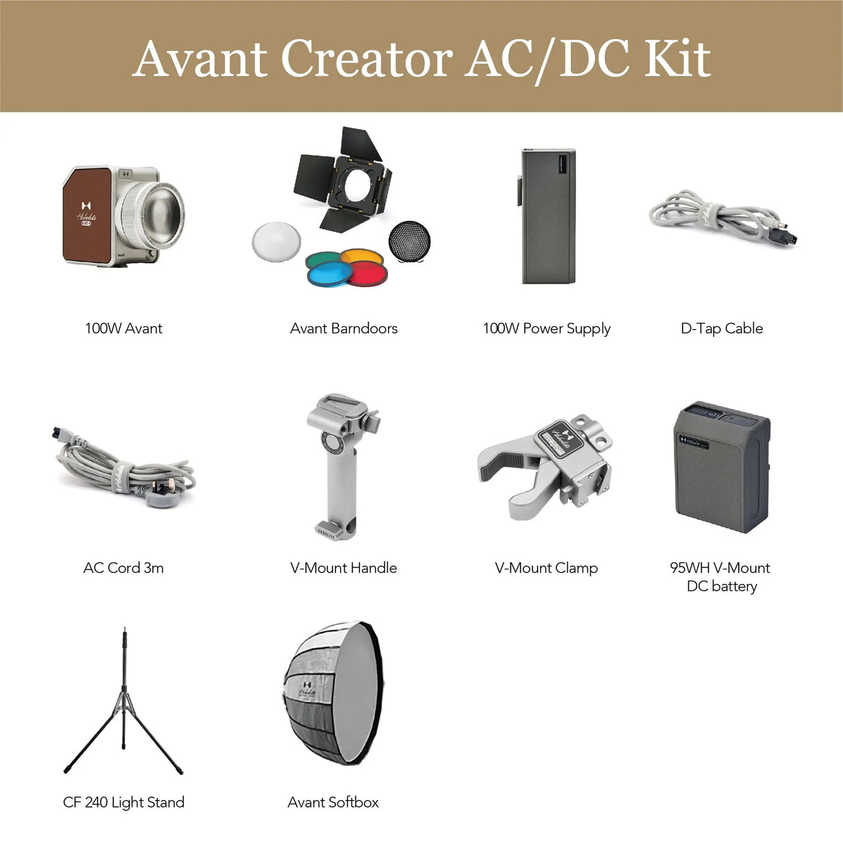 Hobolite Avant 100W Content Creator Bi-Color LED Continuous Lighting Kit