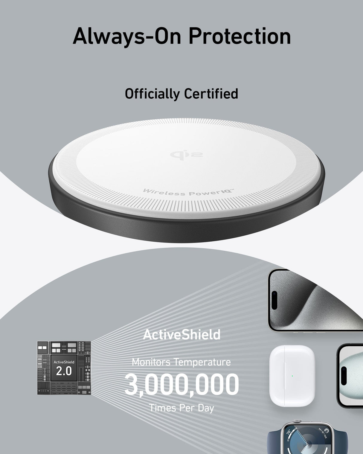 Anker MagGo Wireless Charging Station (3-in-1 Stand)
