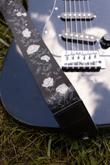 Black Vine Guitar Strap