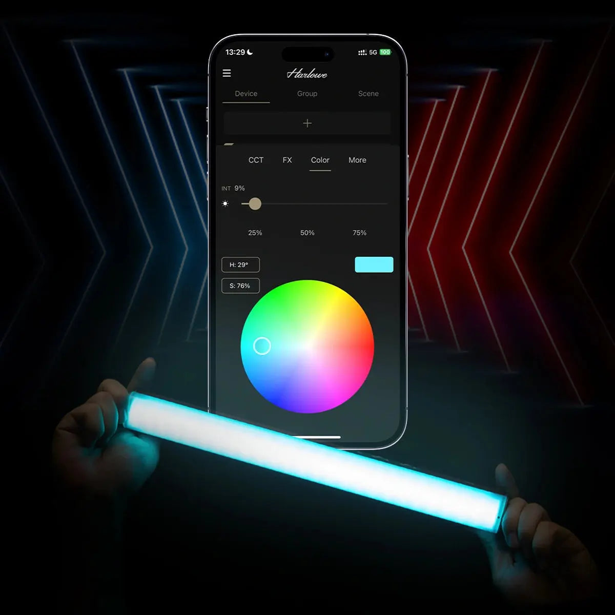 Harlowe Blade 10 Bi-Color & RGB Tube Light