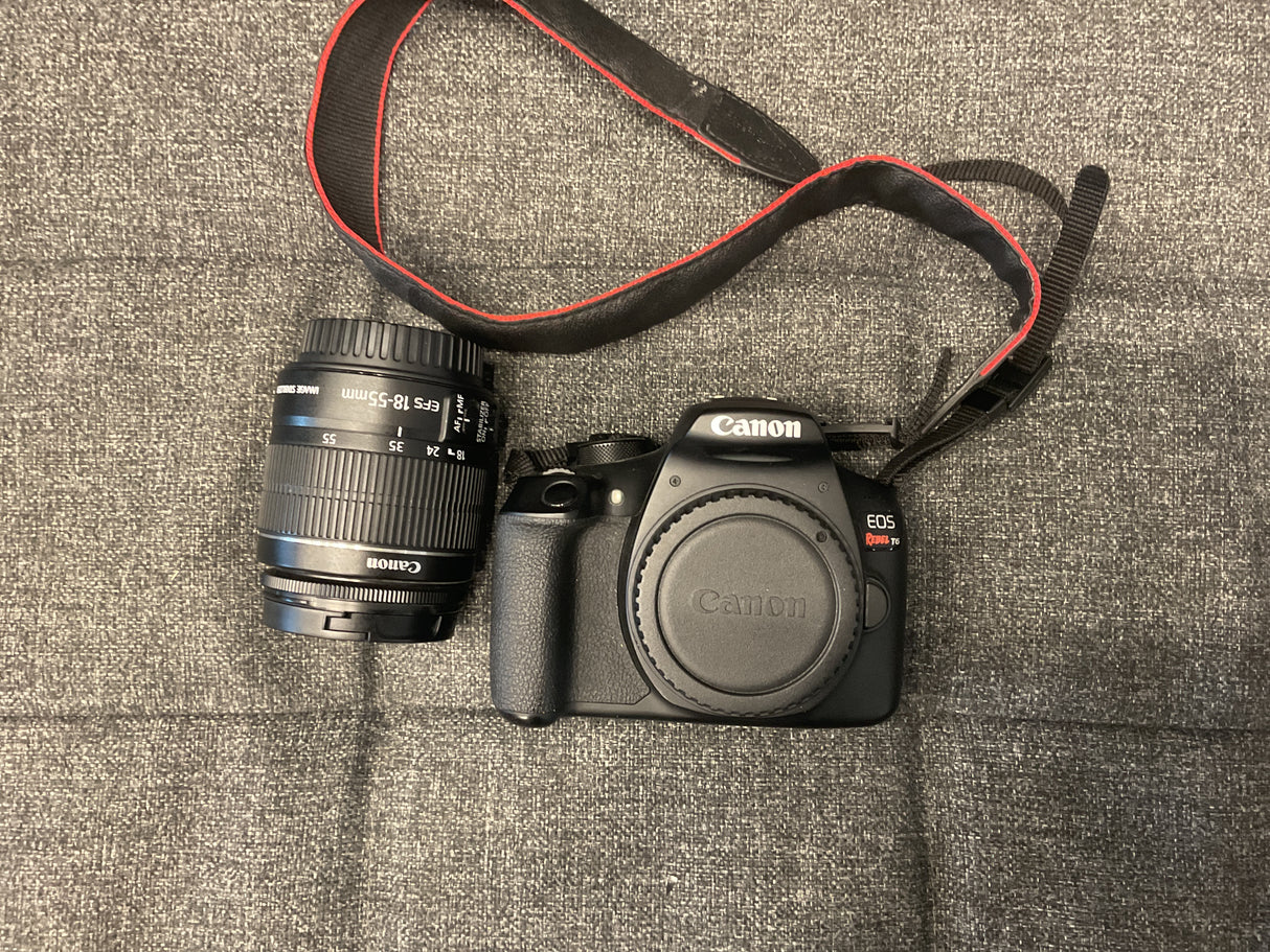 Used Canon EOS Rebel T6 with 18-55mm Kit Lens