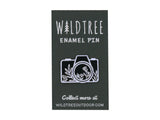 Camera Floral Enamel Pin