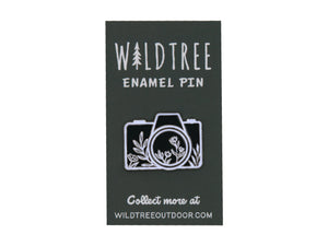 Camera Floral Enamel Pin
