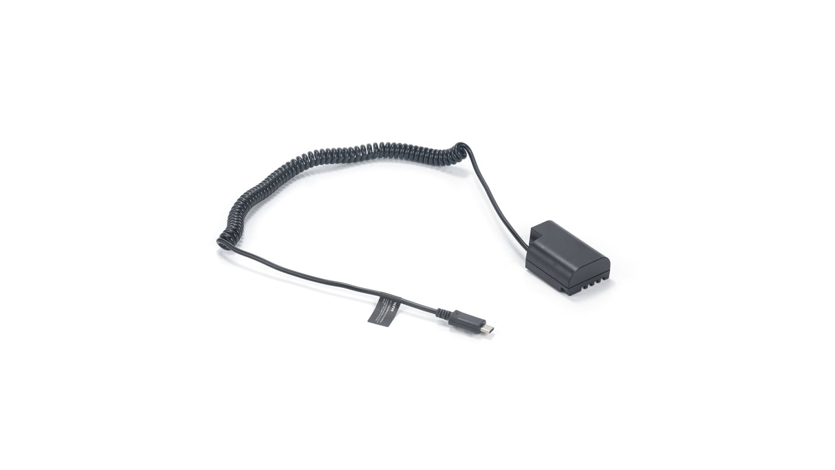 Panasonic DMW-BLF19 Dummy Battery to USB-C PD Power Cable