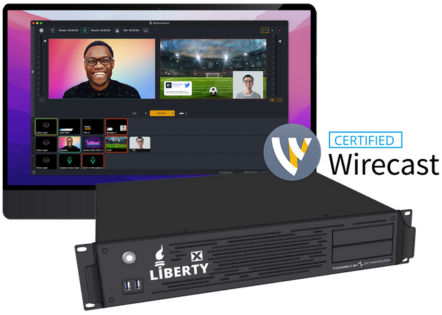 Liberty X SDI Workstation with Telestream Wirecast Pro Software Perpetual