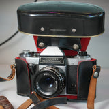 (USED) (UNTESTED) Hanimax Praktica Nova I Camera w/ Leather Case