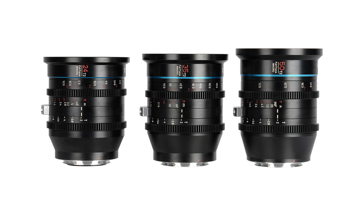 SIRUI Jupiter Full-frame Macro Cine Lenses T2 24mm/35mm/50mm 6
