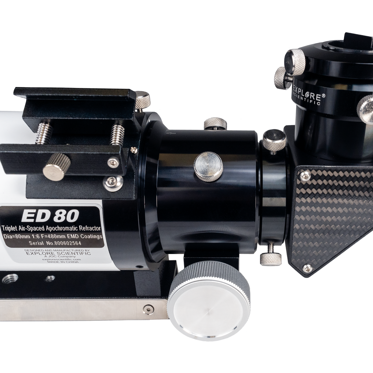 ED80 Essential Series Air-Spaced Triplet Refractor Telescope with Field Flattener