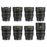 NiSi ATHENA PRIME Full Frame Cinema Lens MASTER Kit with 8 Lenses 14mm T2.4, 18mm T2.2, 25mm T1.9, 35mm T1.9, 40mm T1.9, 50mm
