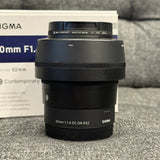 (USED) Sigma 30mm f/1.4 DC DN lens for E Mount