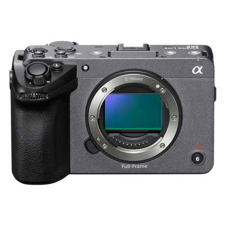 Sony FX5 Full-Frame Cinema Camera body front view showing E-mount and full-frame sensor