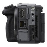 Sony FX5 cinema camera terminals including HDMI Type A, dual USB Type-C and LAN