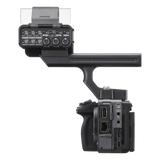 Sony FX5 XLR handle unit inputs for 96 kHz 32-bit float audio recording