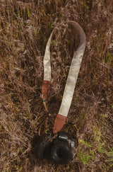 Flower Field Tan Camera Strap