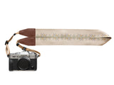 Flower Field Tan Camera Strap