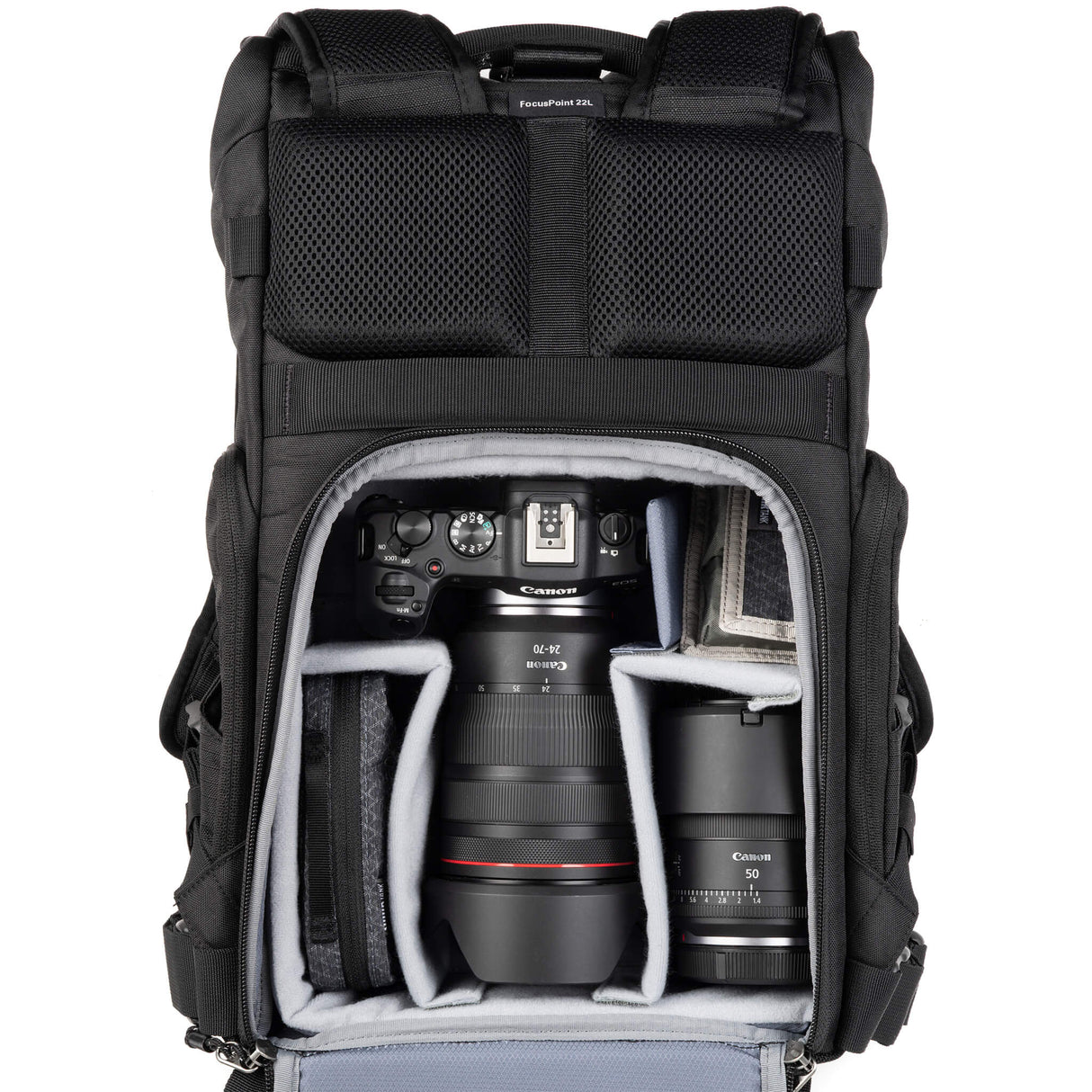 Think Tank Photo FocusPoint Rolltop 22L Backpack (Asphalt Black) - view 3