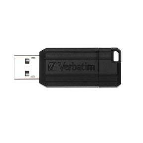 Verbatim PinStripe USB Flash Drive Black 16GB
