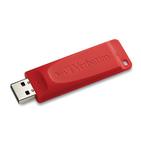 Verbatim Store n Go USB Flash Drive USB 2.0 Red TAA MICROBAN 64GB