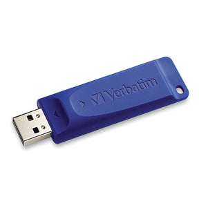 Verbatim USB Flash Drive USB 2.0 Blue TAA MICROBAN 8GB