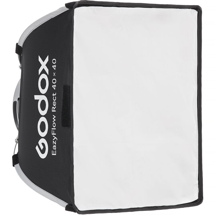 Godox EazyFlow Rect 40x40 softbox with white front diffuser panel