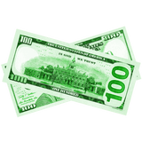 100x $100 New Series Green Bills