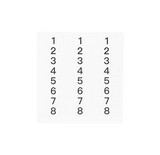 Number Stickers