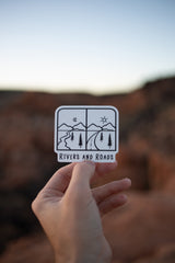 Rivers and Roads Sticker