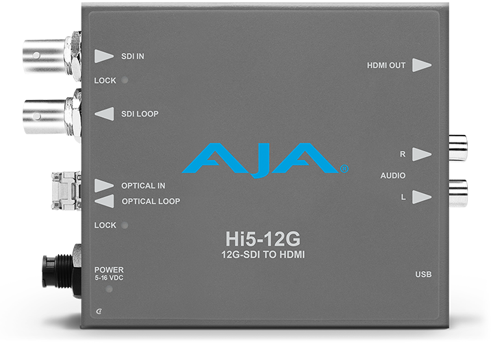 AJA Hi5 12G-SDI to HDMI 2.0 Converter