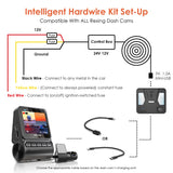 Rexing Intelligent Hardwire Kit Type-C Port for All Rexing Dash Cam Models including R4, DT2, M2 Max, R316 Series, RH2 Series, and CPDuo Multimedia Receiver