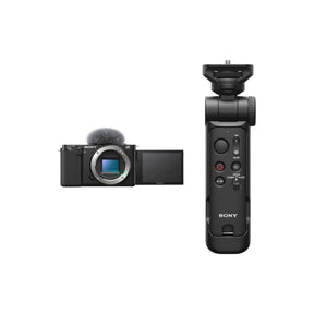 Bundle - Sony ZV-E10 (Body Only, Black) and GP-VPT3 Shooting Grip with Wireless Remote (Black)