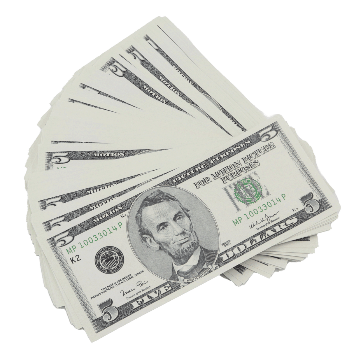 $500 Full Print 2000 Series Stack