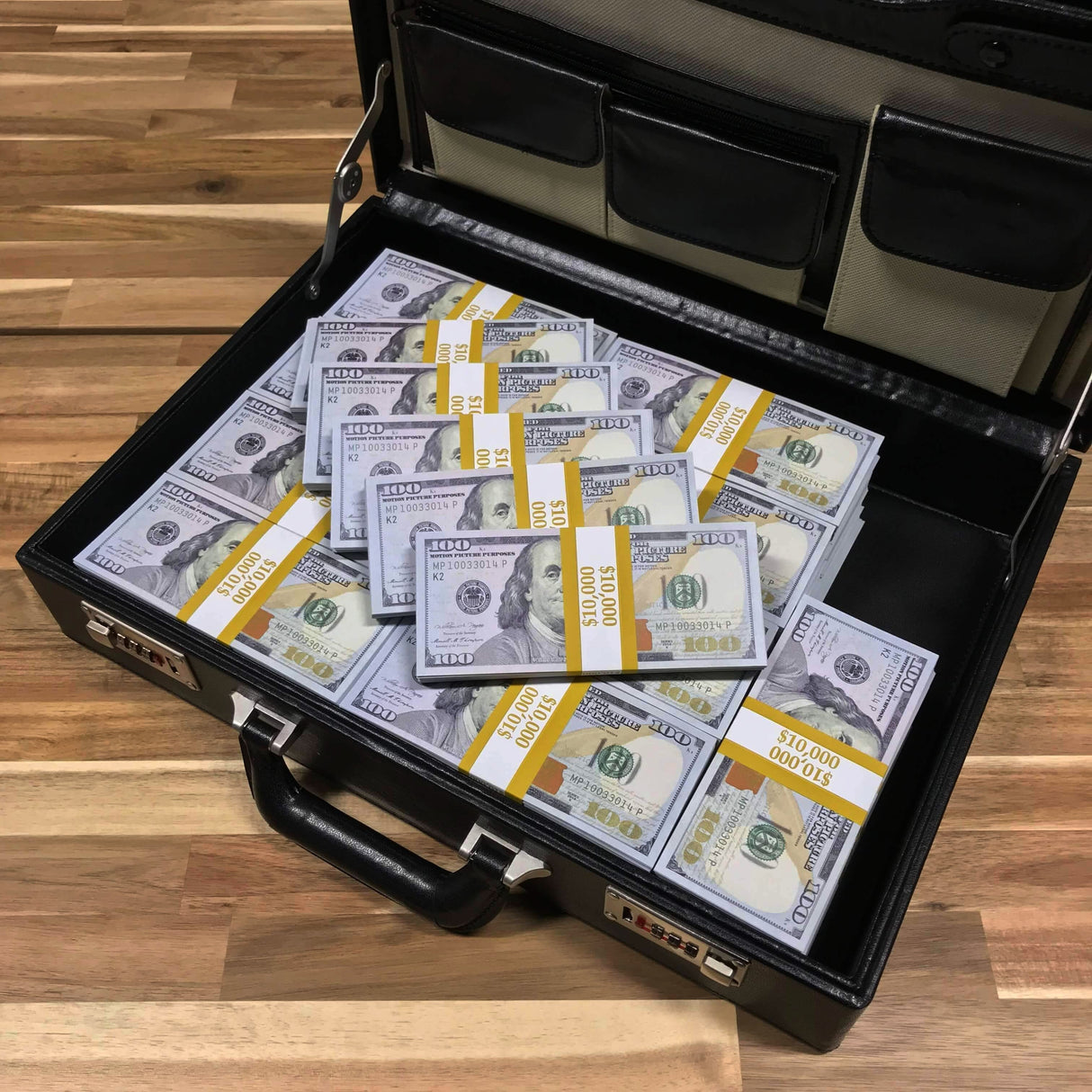 $500,000 Full Print New Series Stacks & Briefcase