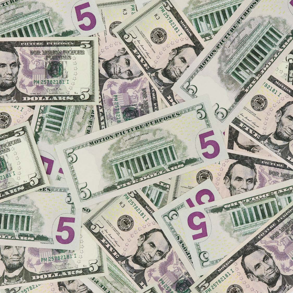 $500 Full Print New Series Stack