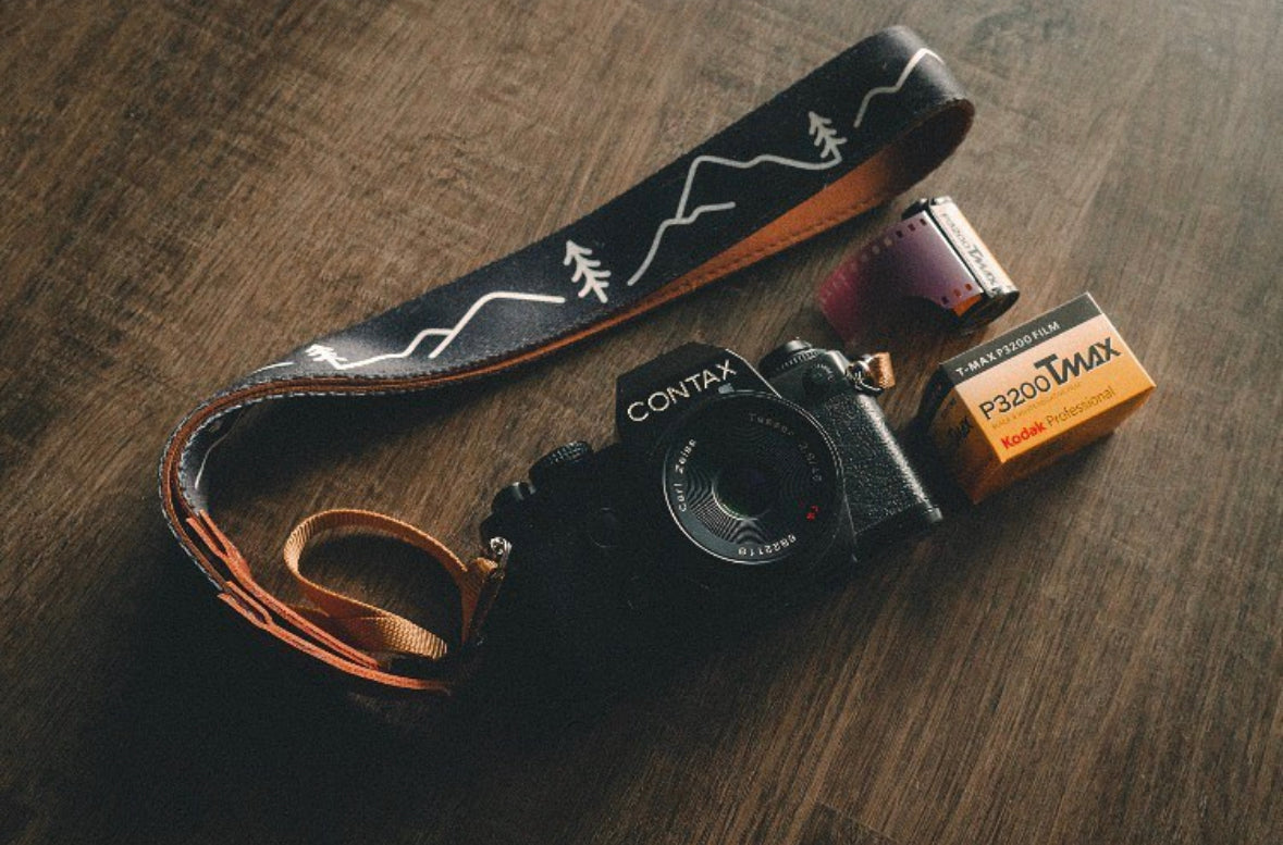 Simple Mountain Design Camera Strap
