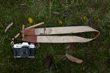 MT flower Brown Camera Strap