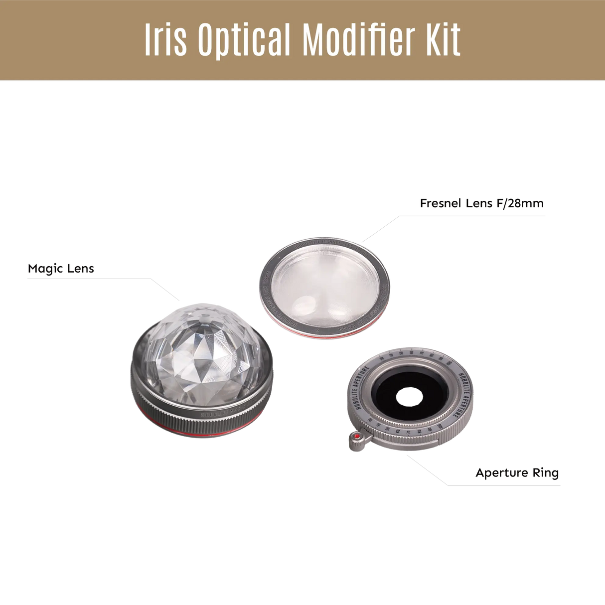 Hobolite Iris Optical Modifier Kit for Small LED light