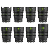 NiSi ATHENA PRIME Full Frame Cinema Lens MASTER Kit with 8 Lenses 14mm T2.4, 18mm T2.2, 25mm T1.9, 35mm T1.9, 40mm T1.9, 50mm