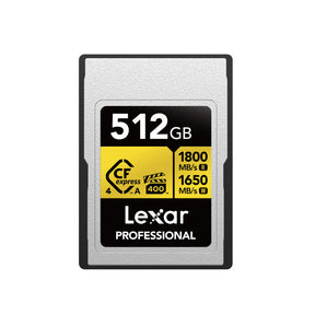 Lexar Professional GOLD CFexpress 512GB 4.0 Type A Card