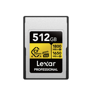 Lexar Professional GOLD CFexpress 512GB 4.0 Type A Card
