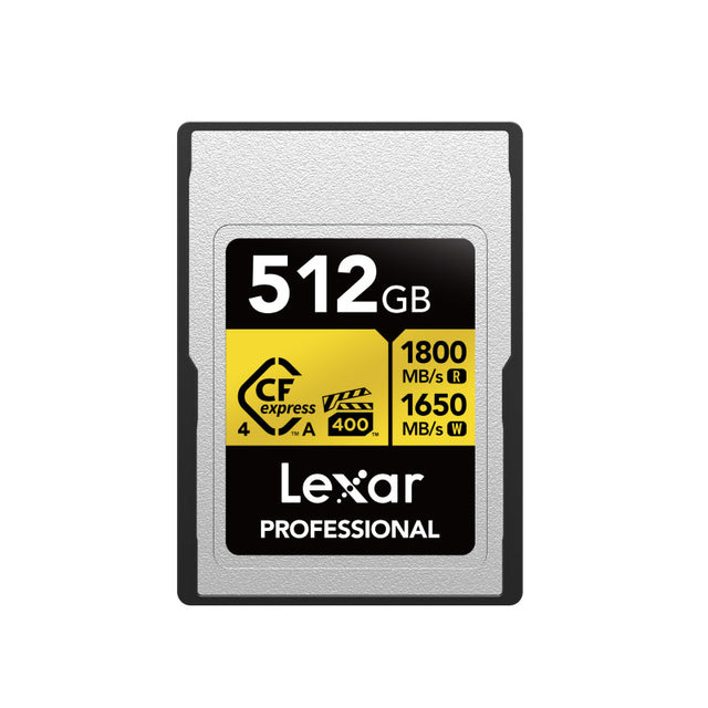 Lexar Professional GOLD CFexpress 512GB 4.0 Type A Card