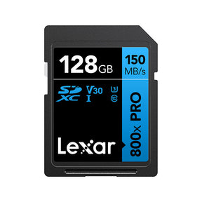 Lexar High-Performance SDXC Memory Card 800x PRO Class 10 UHS-I U3 Blue Series 128GB