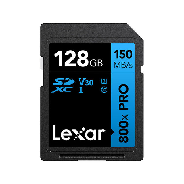 Lexar High-Performance SDXC Memory Card 800x PRO Class 10 UHS-I U3 Blue Series 128GB