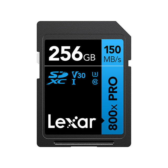 Lexar High-Performance SDXC Memory Card 800x PRO Class 10 UHS-I U3 Blue Series 256GB